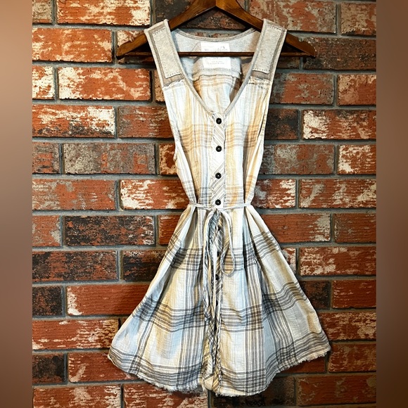 Free People Boho Cotton Blend Dress Size S - Picture 4 of 9